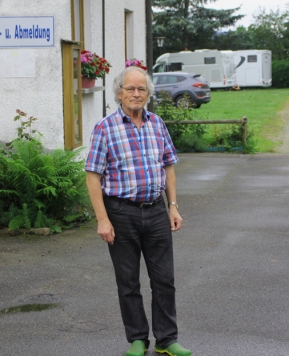 Hubert Falkner bewirtschaftet den Campingplatz seit vielen Jahren